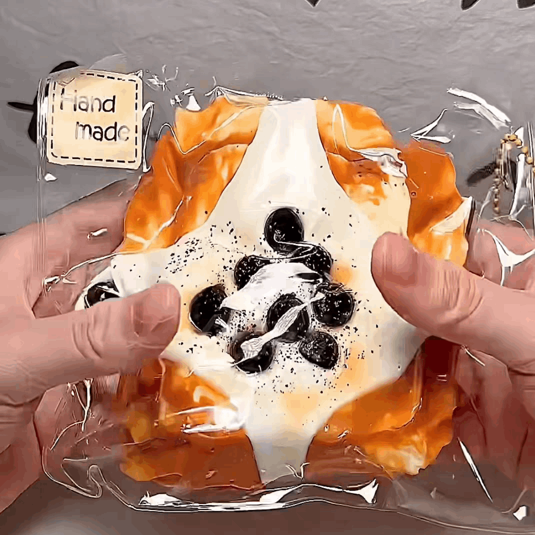 Black Sugar Pearl Thick Toast Squishy