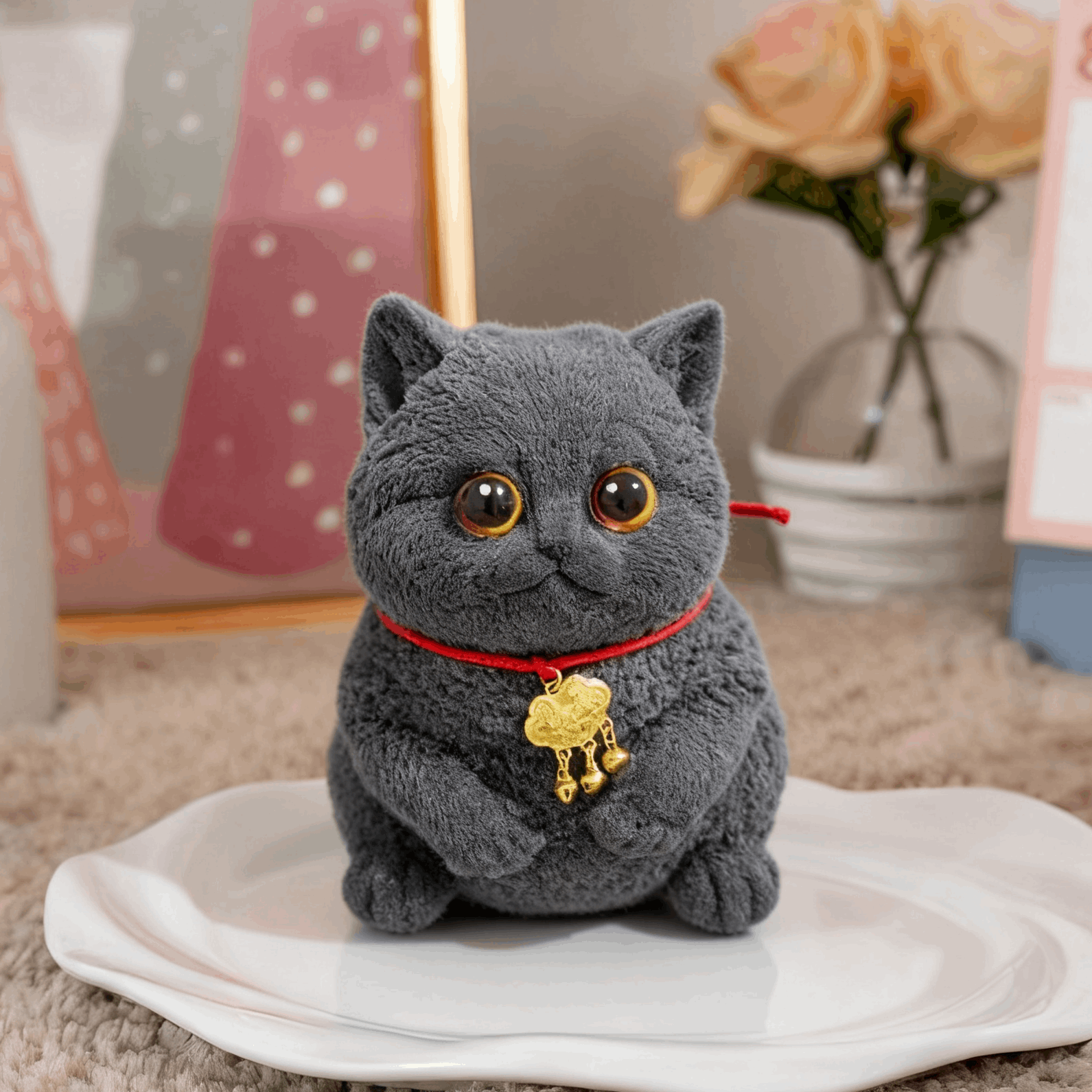 Black Ragdoll Cat Squishy