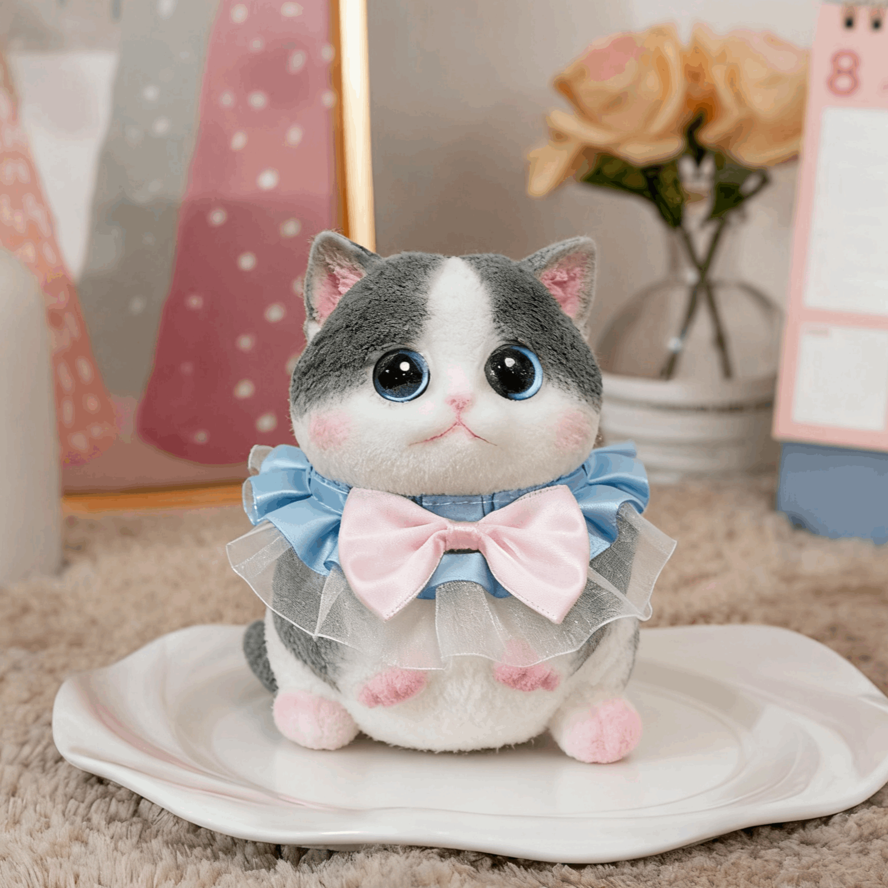 Blue-gray Ragdoll Cat Squishy