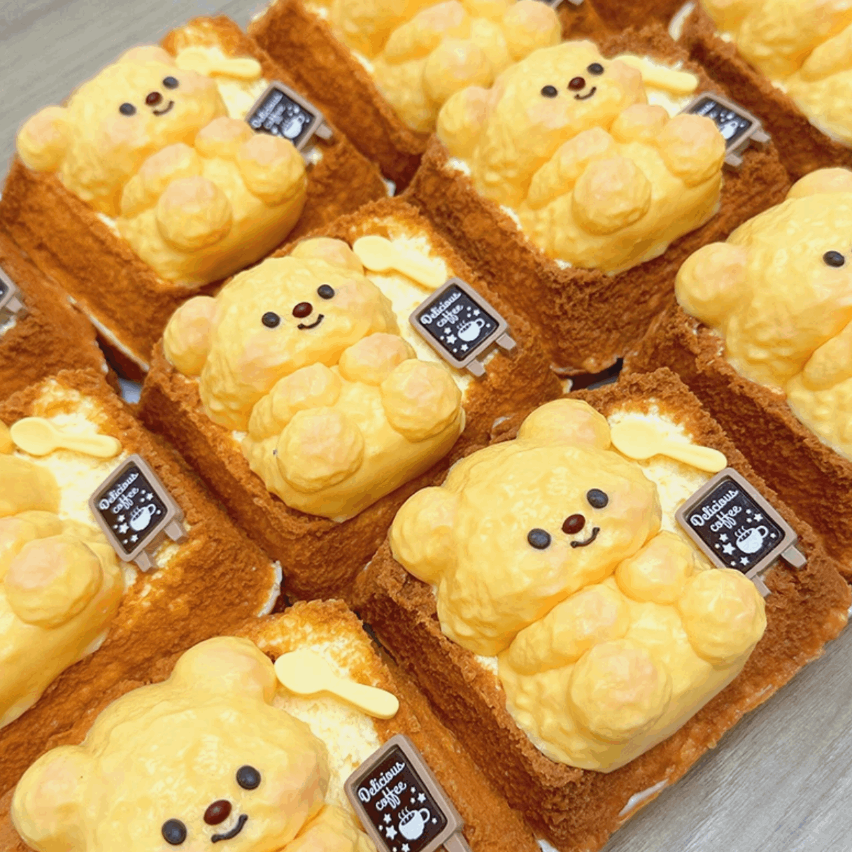 Butter Bear Toast Squishy