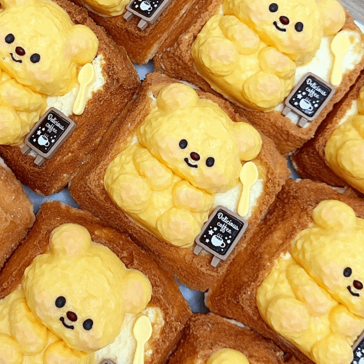 Butter Bear Toast Squishy