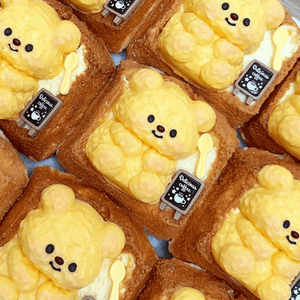 Butter Bear Toast Squishy