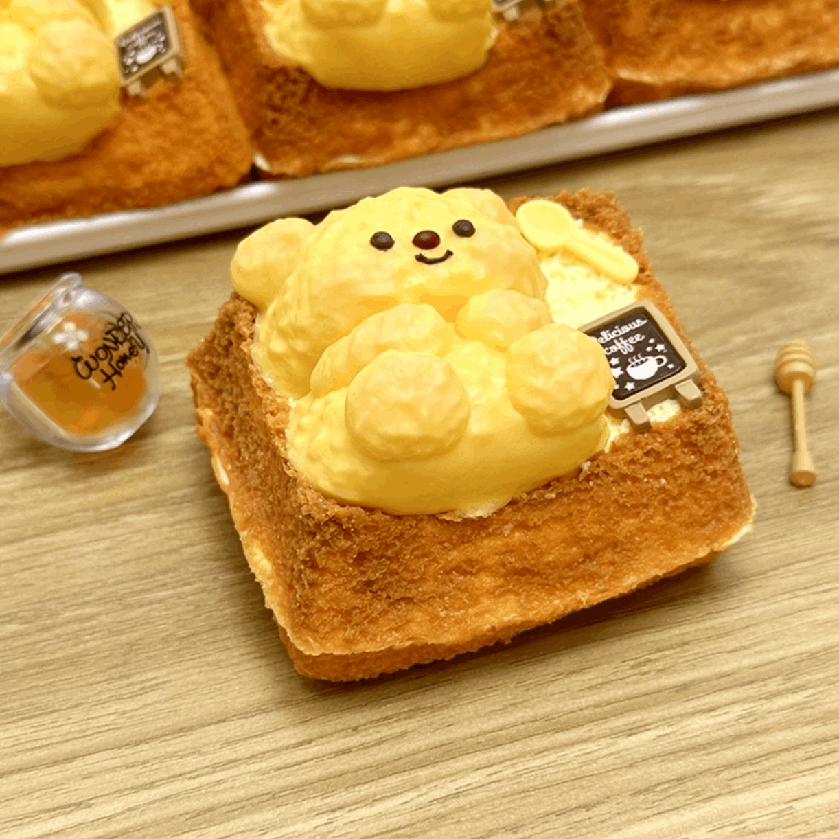 Butter Bear Toast Squishy