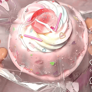 Cherry Cream Pudding Squishy