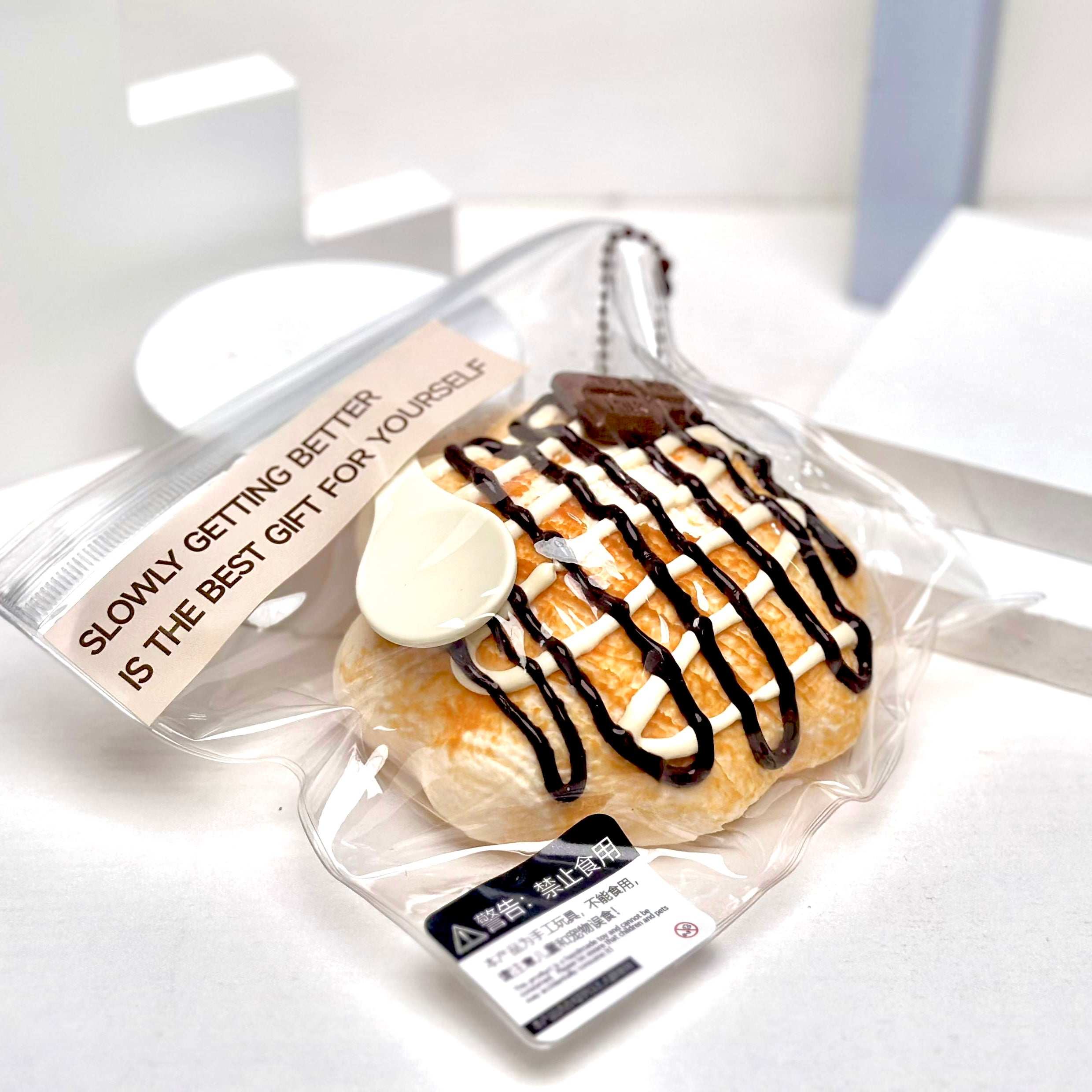 Drizzled Chiffon Bread Squishy