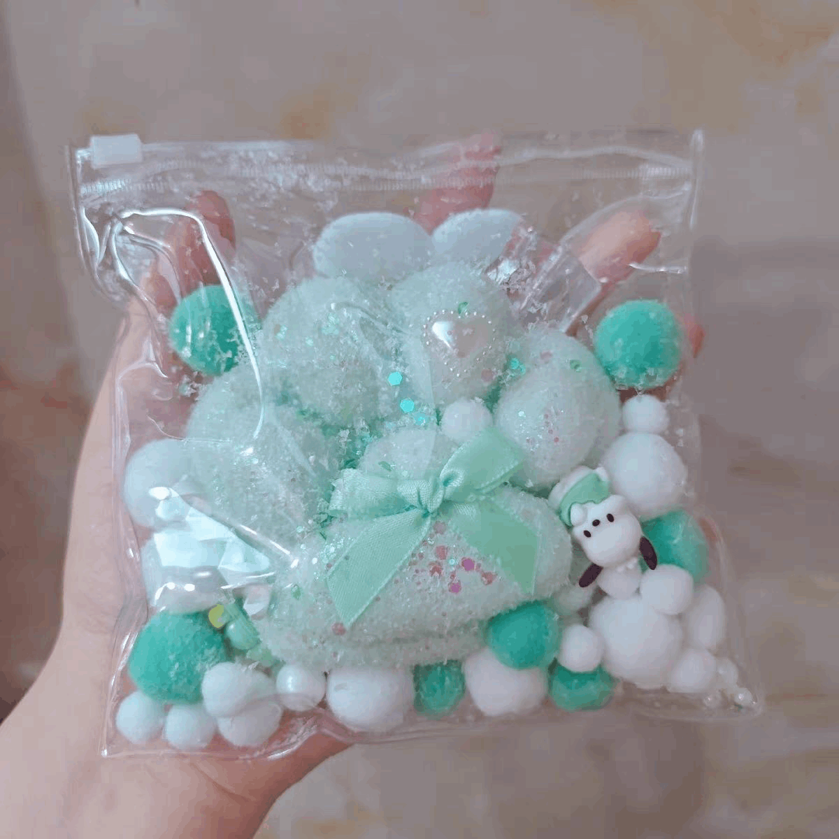 Mint Milk Green Pacha Dog Cat Paw Squishy