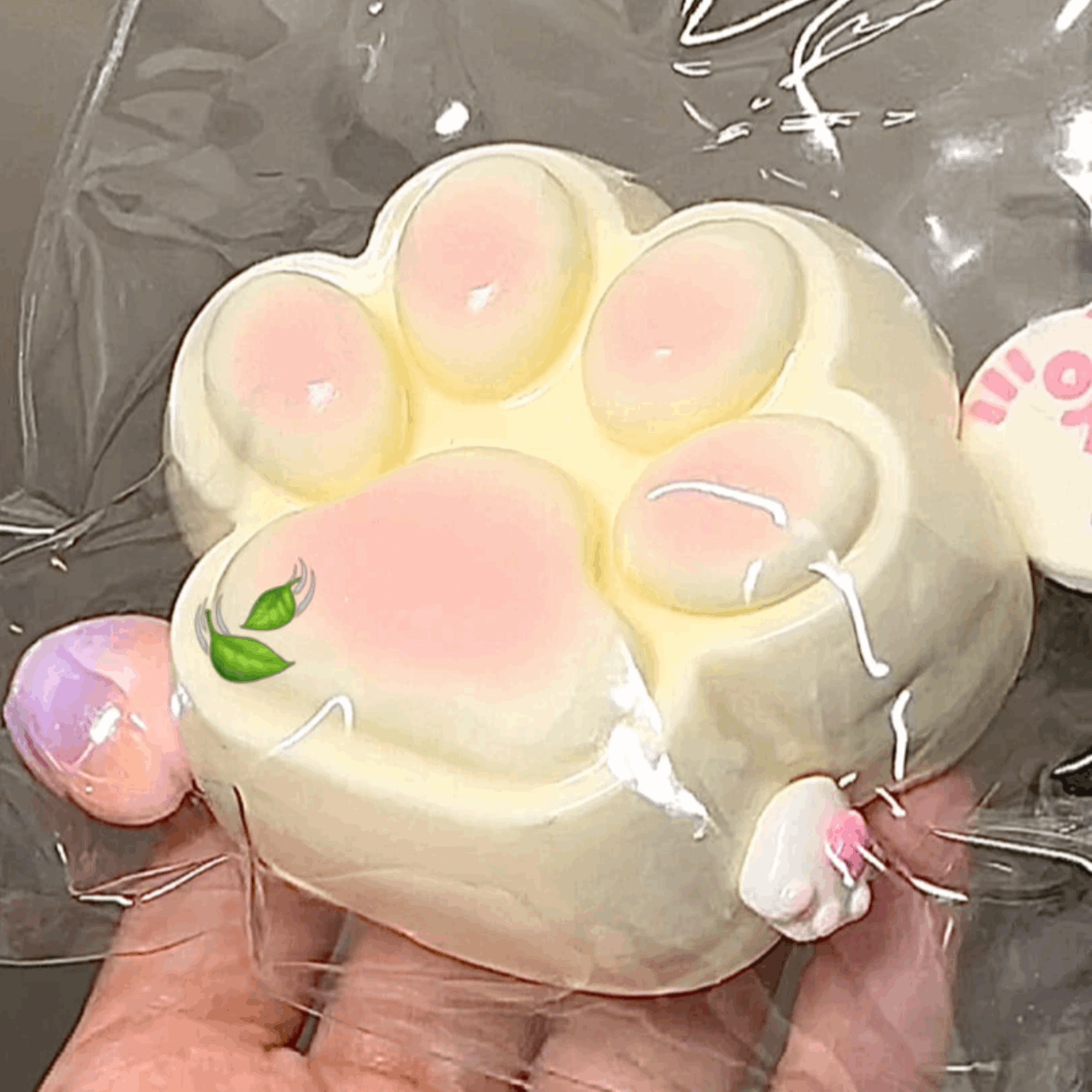 Pink and Tender Cat Paw Squishy
