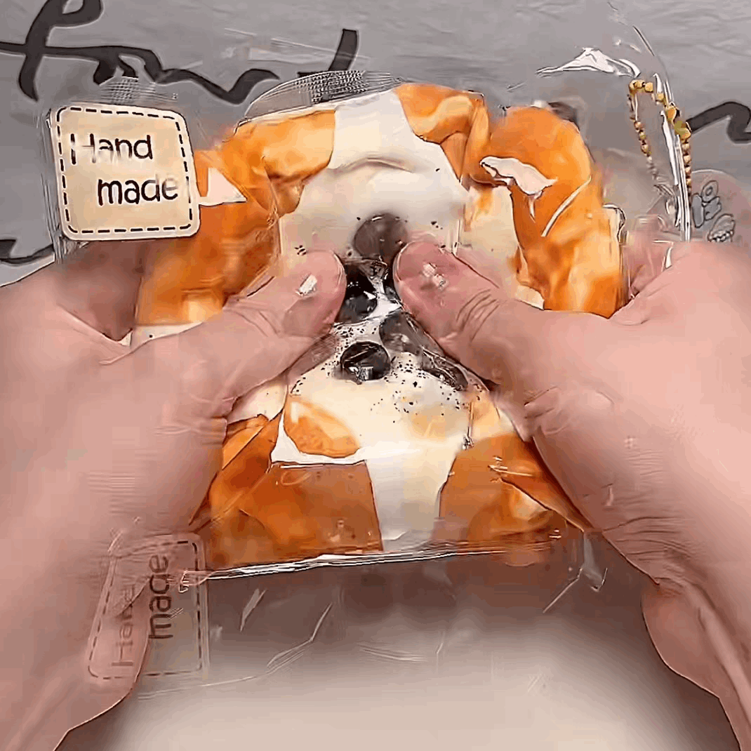 Black Sugar Pearl Thick Toast Squishy